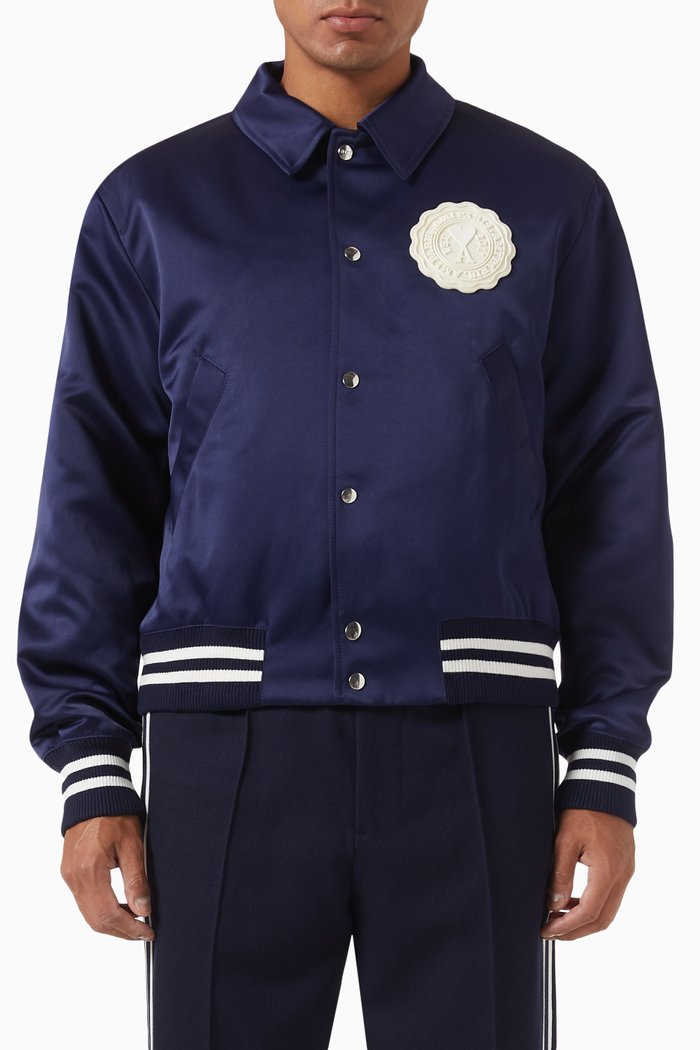 

Logo Teddy Jacket in Polyester, Blue