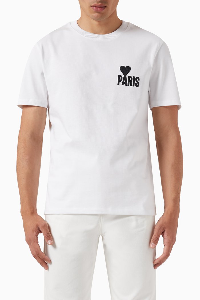 

Paris ADC T-Shirt in Cotton, White