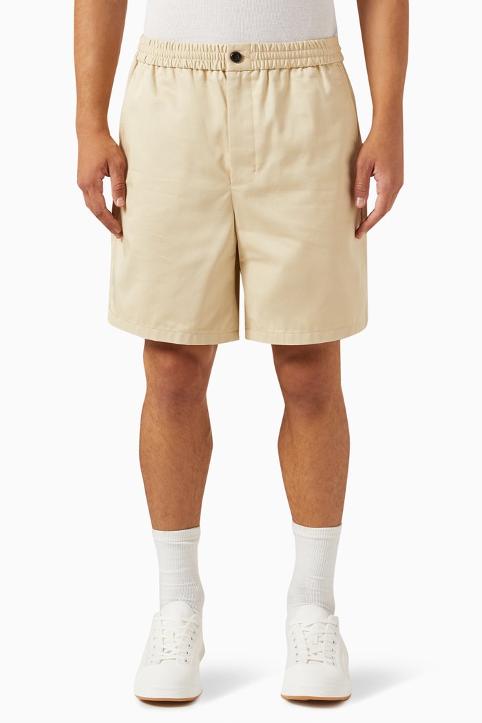 

Ami De Coeur Track Shorts in Cotton, Neutral