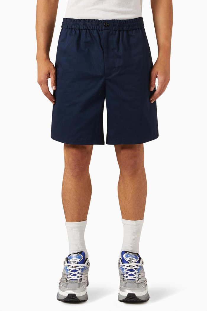 

Ami De Coeur Track Shorts in Cotton, Blue