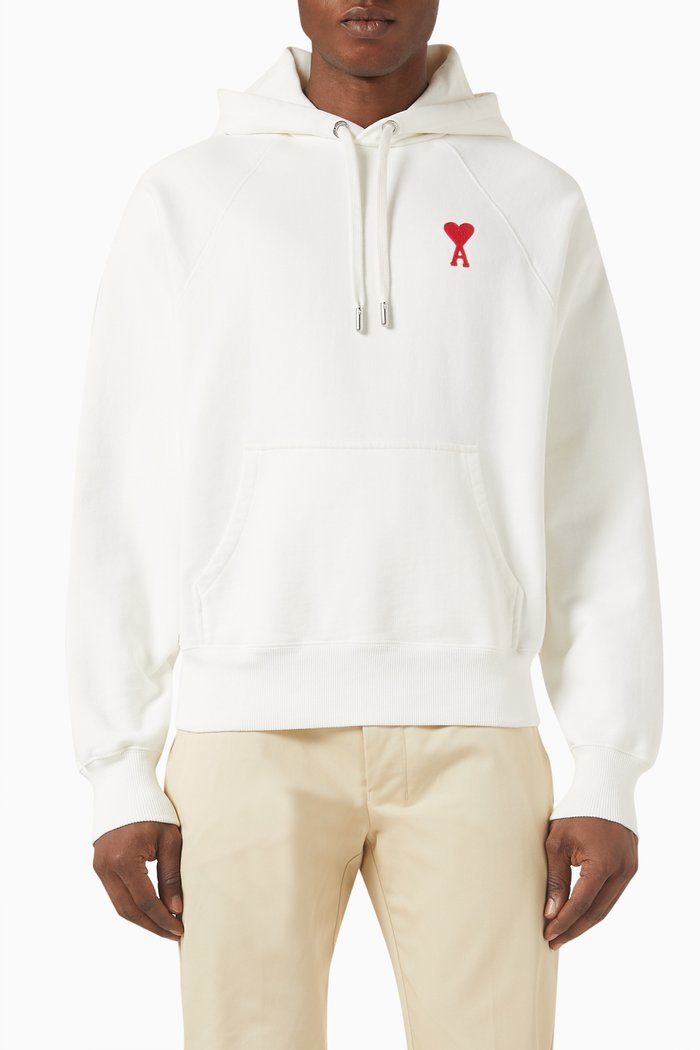 

Tonal ADC Hoodie in Fleece, White