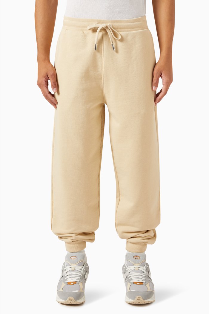 

Ami De Coeur Logo Sweatpants in Cotton Stretch, Neutral