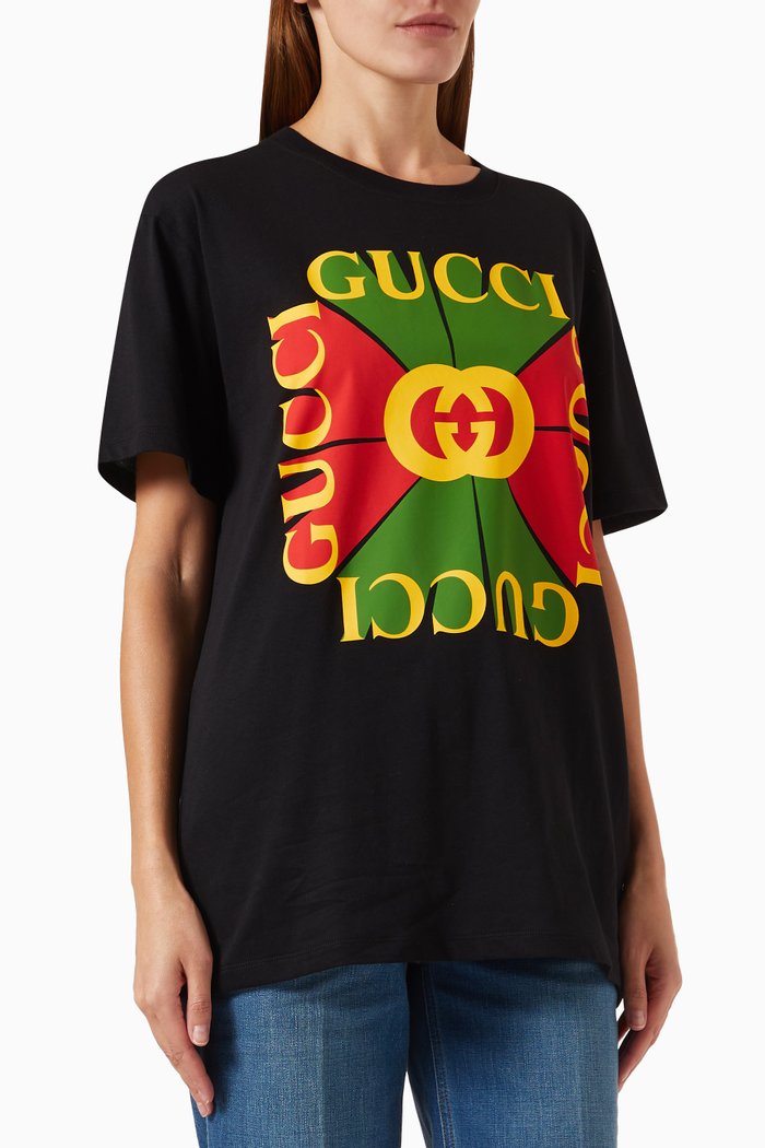 

Graphic T-shirt in Jersey, Black