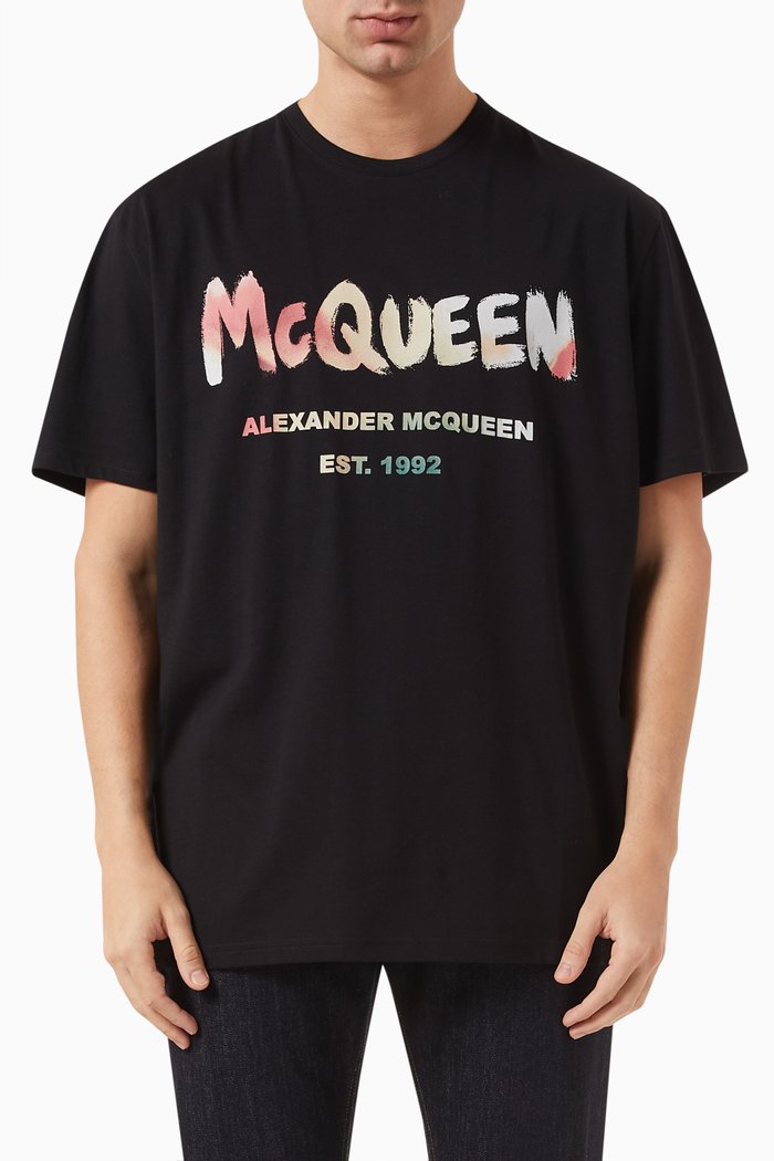 

Graffiti T-shirt in Cotton Jersey, Black