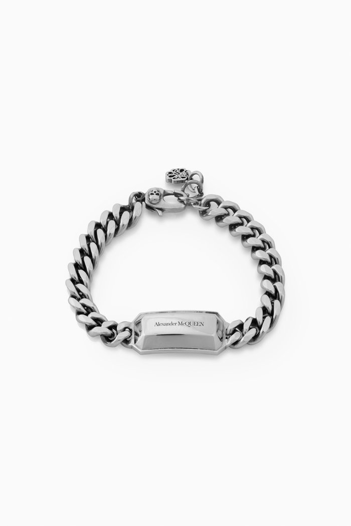 

The Chain Medallion Bracelet in Eco Brass, Silver