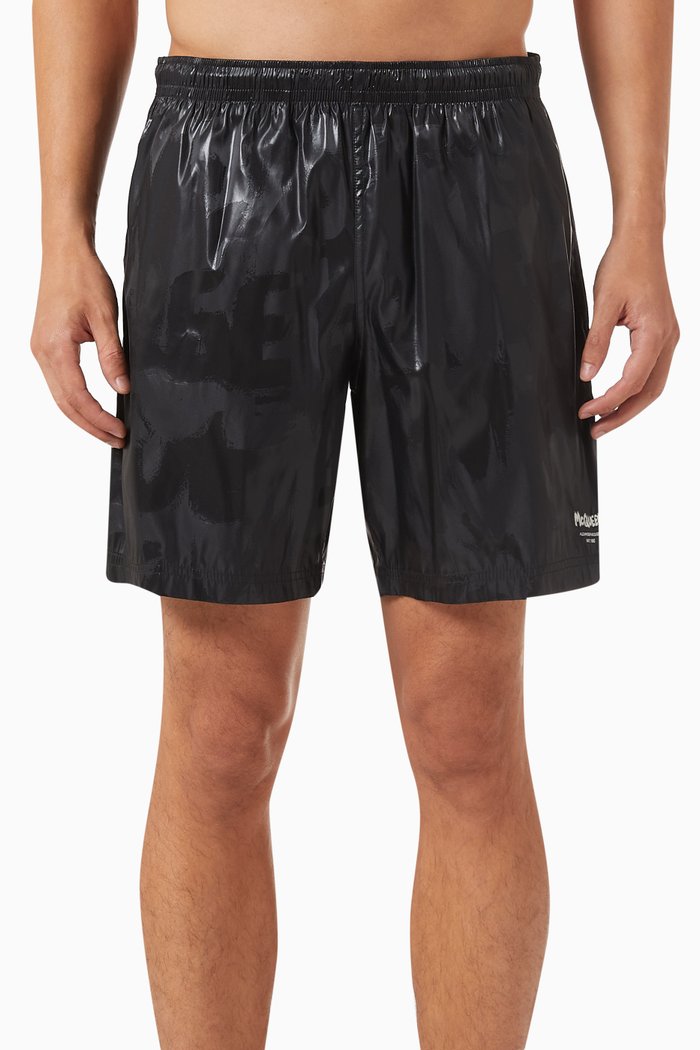 

Graffiti Swim Shorts in Nylon, White