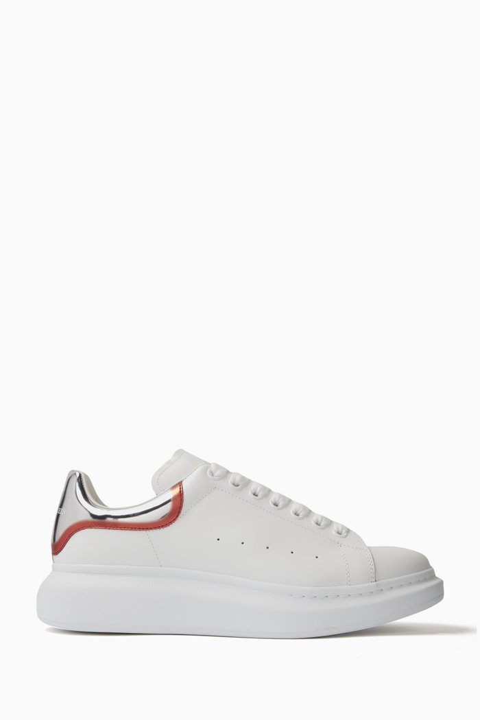 

Oversized Sneakers in Leather, White