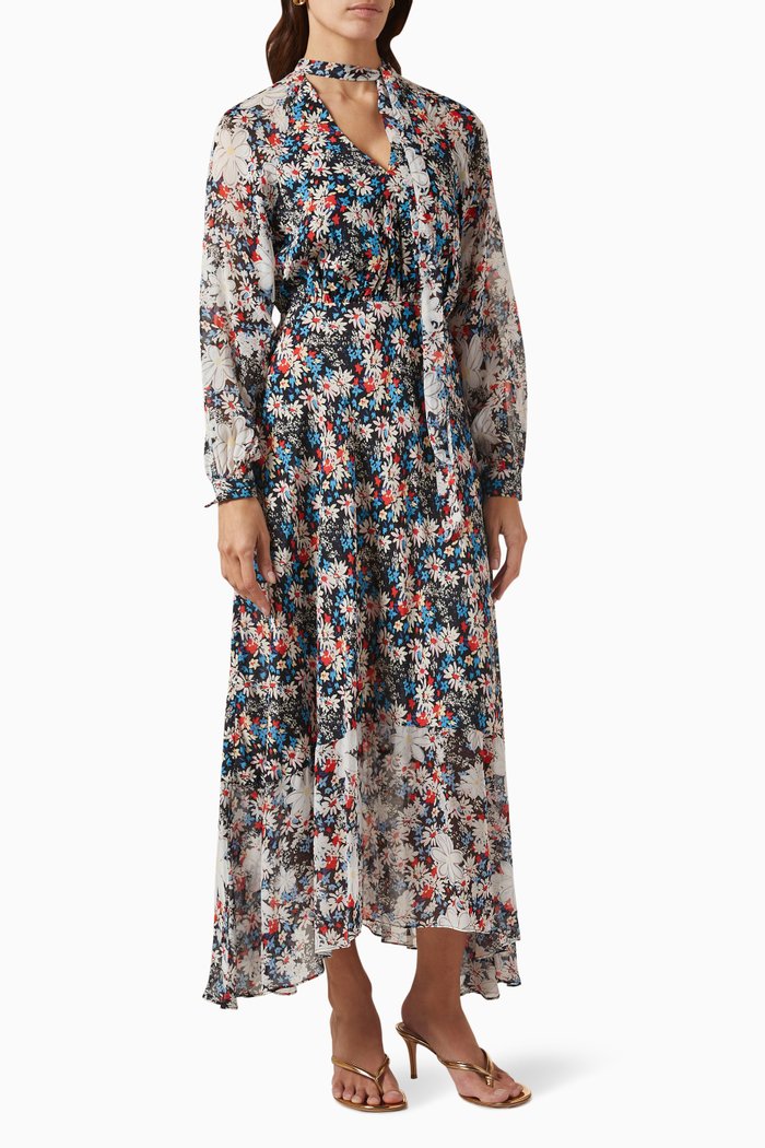 

Diya Dress in Silk Blend, Black