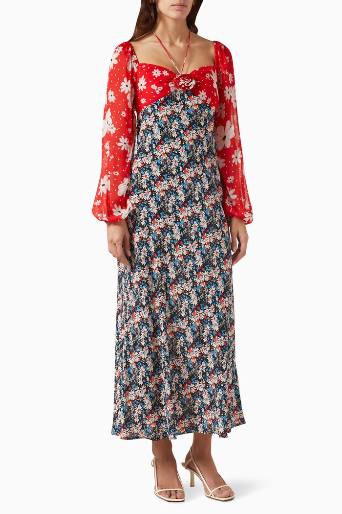 

Jeanie Dress in Silk Blend, Black