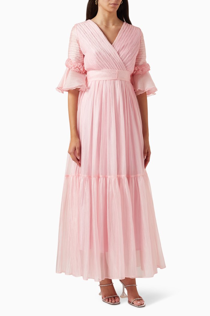 

Tiered Maxi Dress, Pink