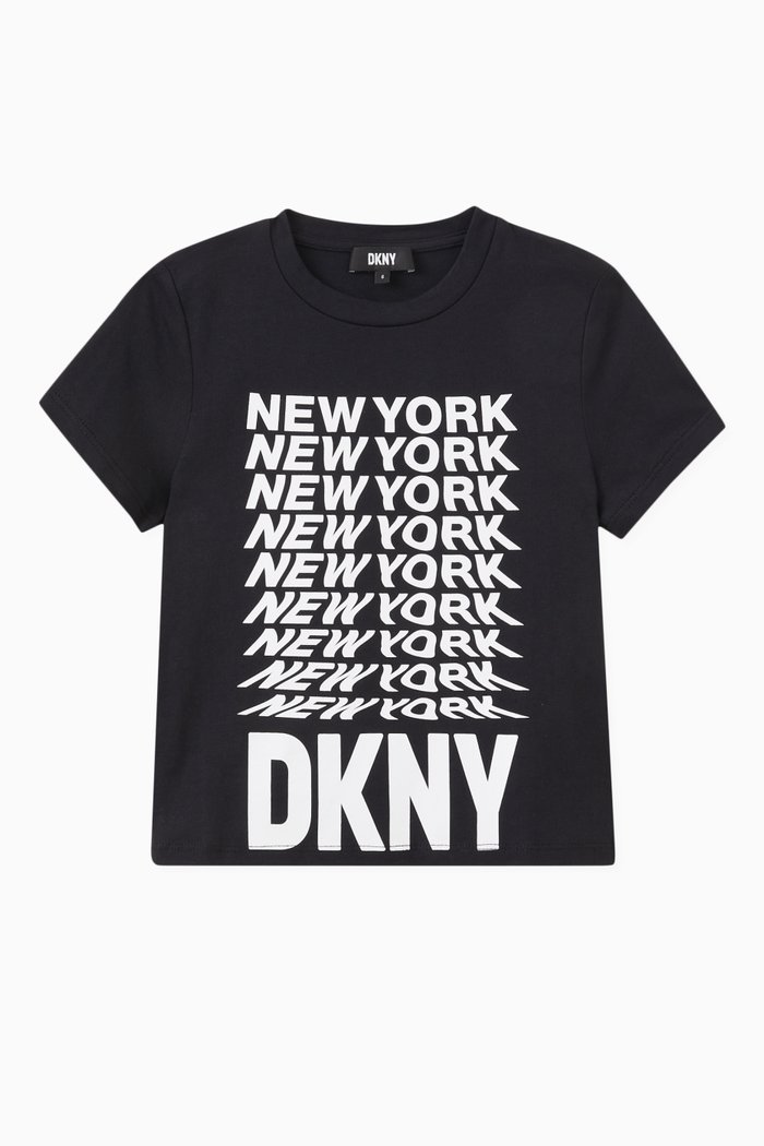 Logo T-shirt in Jersey, Black