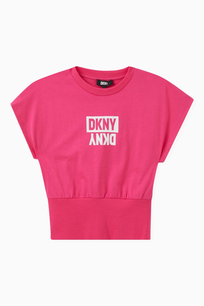 

Logo-print T-shirt in Organic Cotton-jersey, Pink