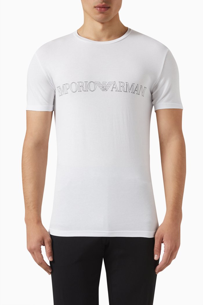 

N45 Loungewear T-shirt in Cotton Jersey, White