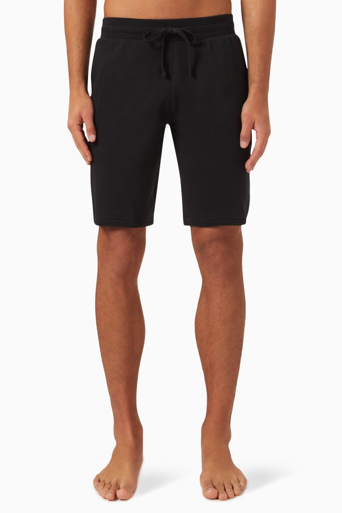 

Loungewear Bermuda Shorts in Cotton Jersey, Black