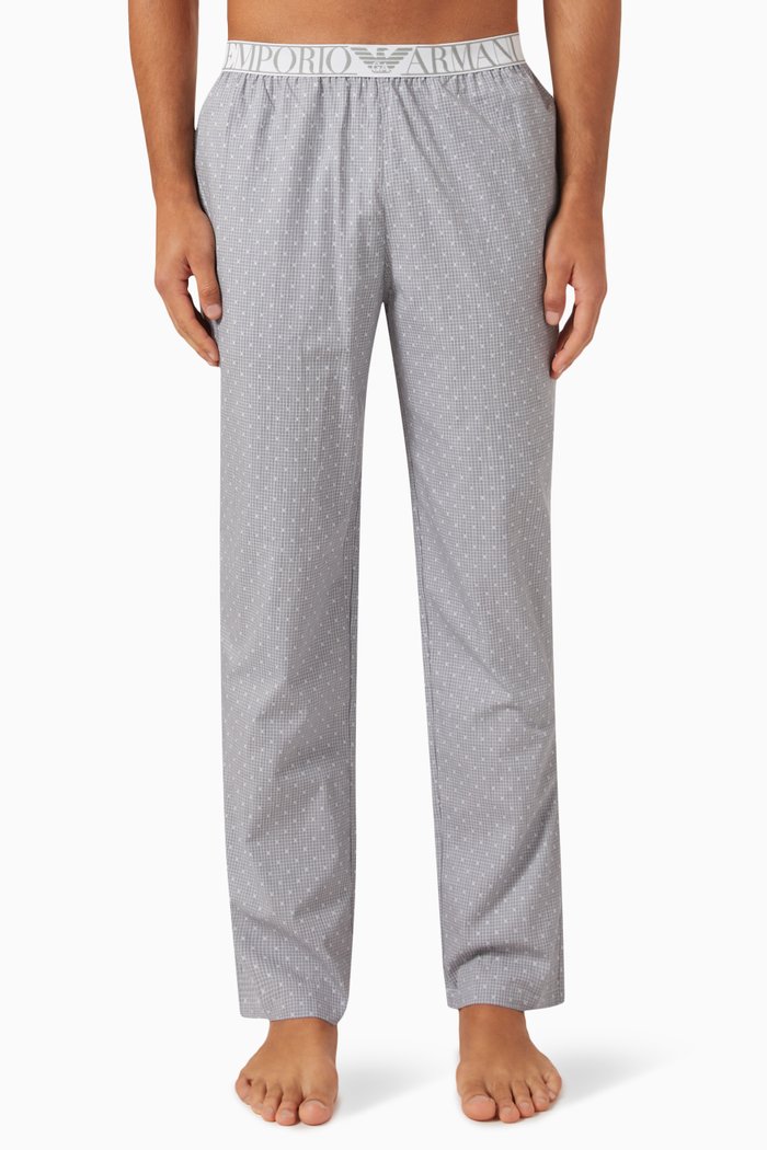 

Pyjama Pants in Cotton, Grey