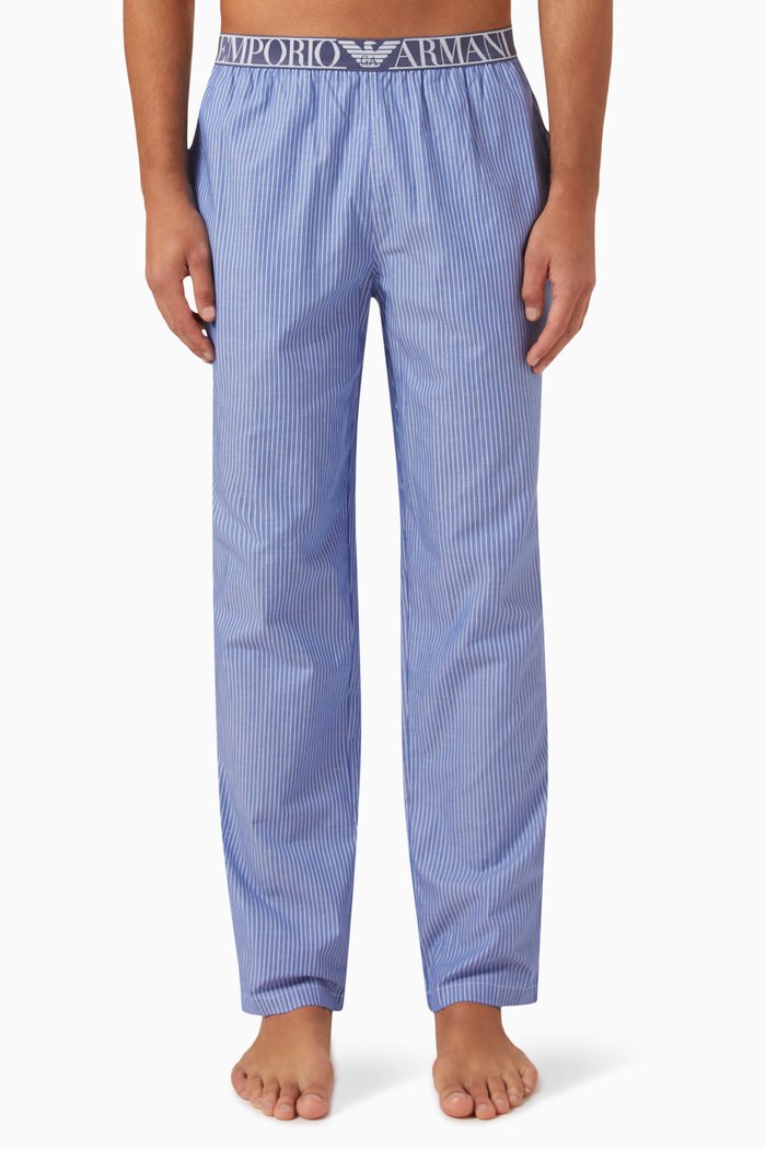 

Pyjama Pants in Cotton, Blue
