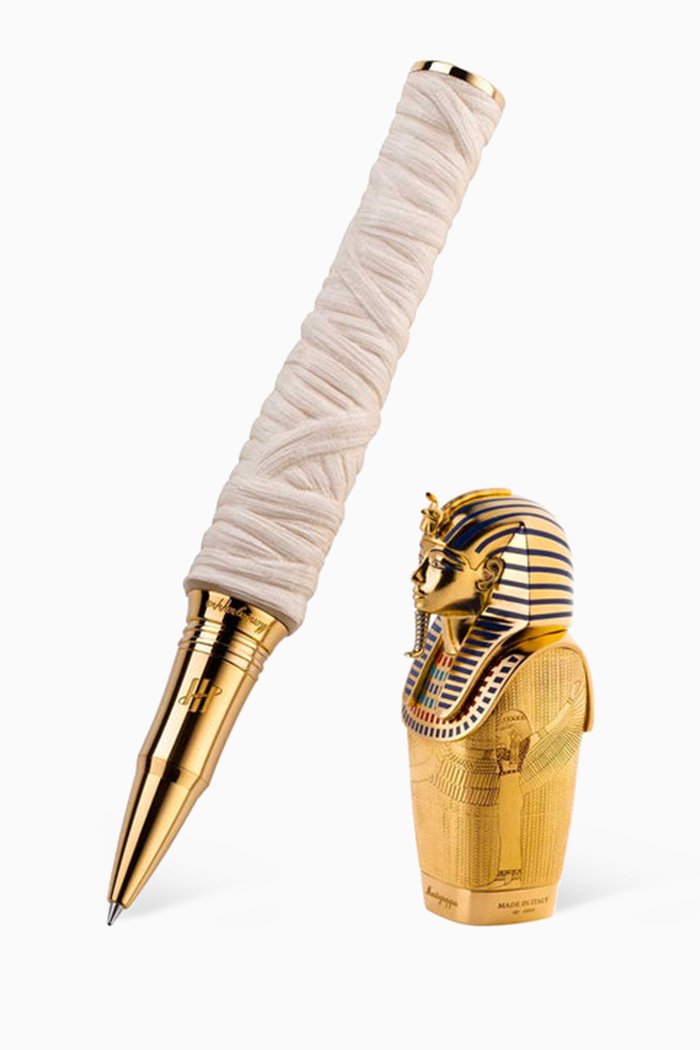 

Tutankhamun Rollerball Pen in Gold Vermeil