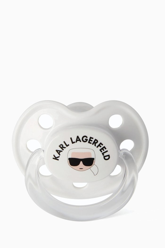 

Logo Print Pacifier, White