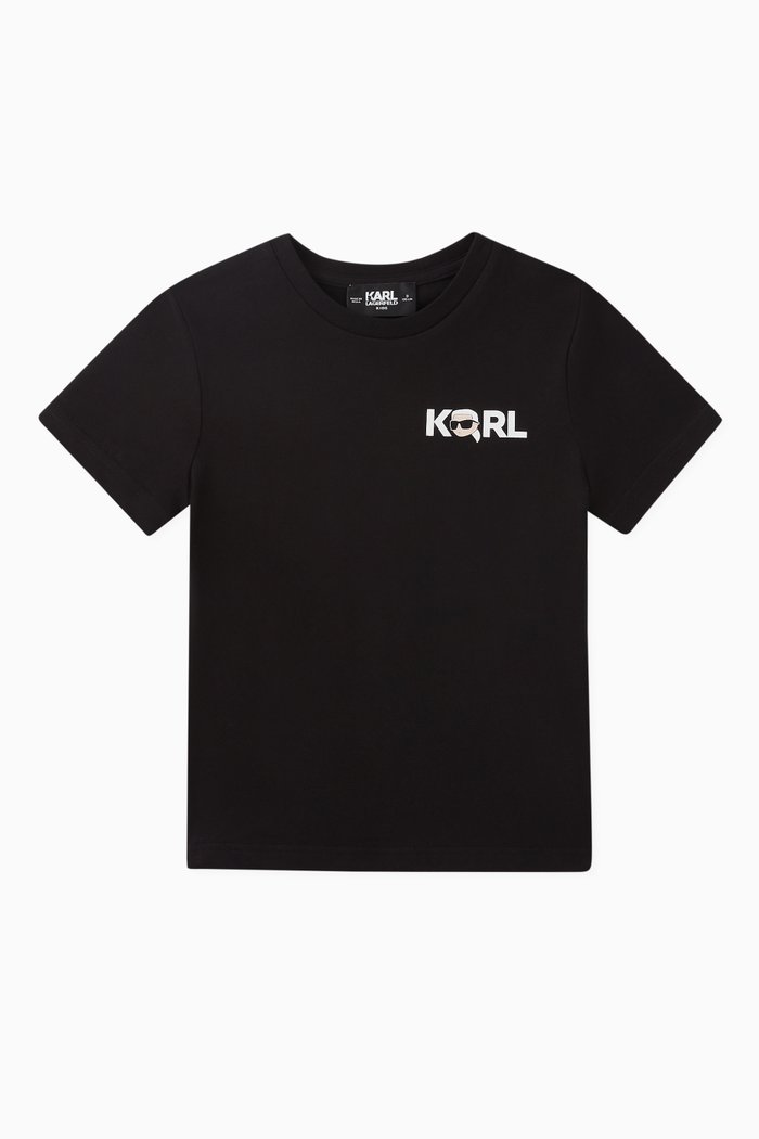 

Graphic Logo T-Shirt in Organic Cotton, Black