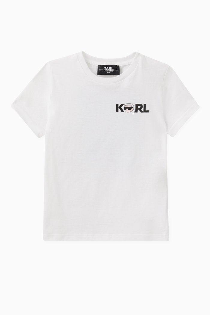 

Graphic Logo T-Shirt in Organic Cotton, White