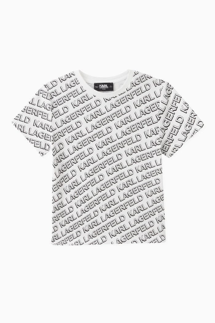 

Logo Print T-Shirt in Organic Cotton, White