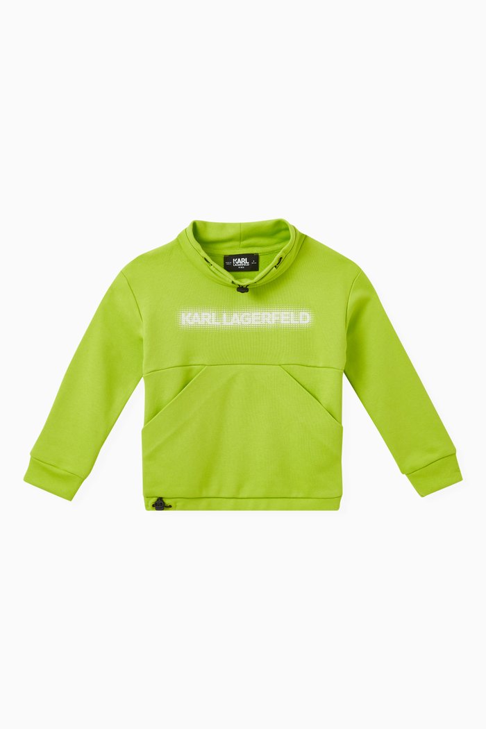 

Logo-print Sweatshirt in Cotton-blend, Green