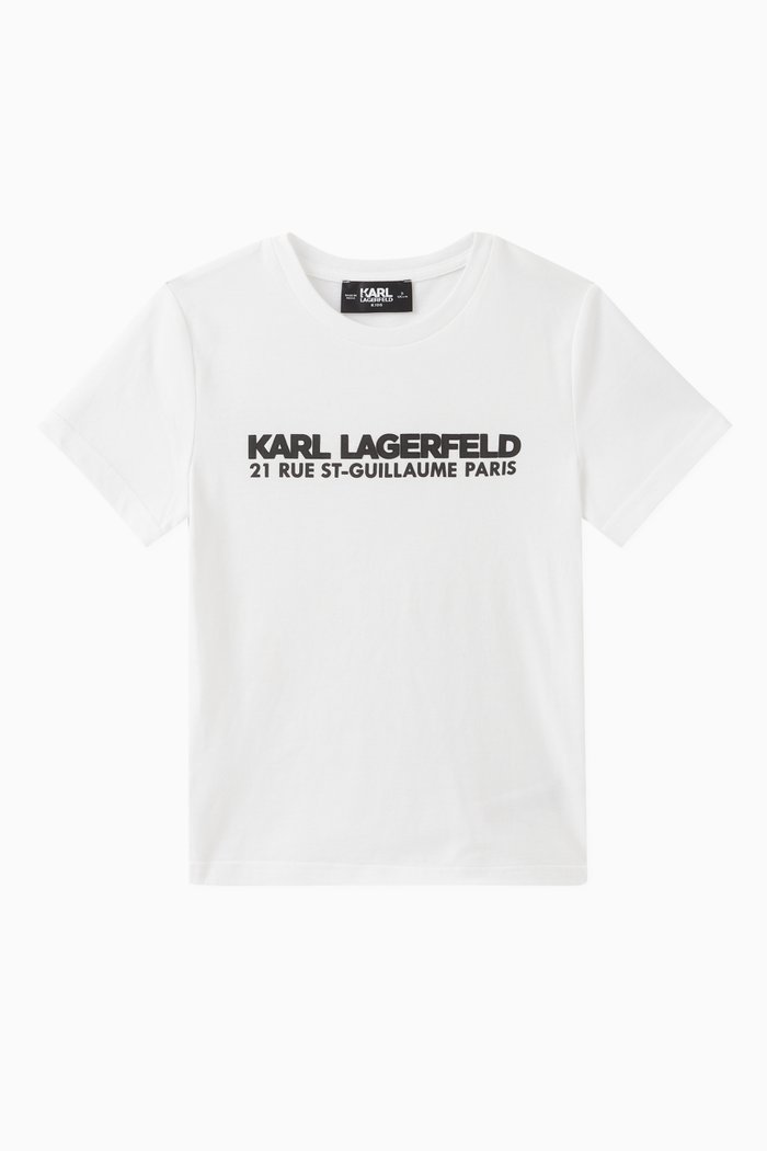 

Logo Print T-Shirt in Cotton, White