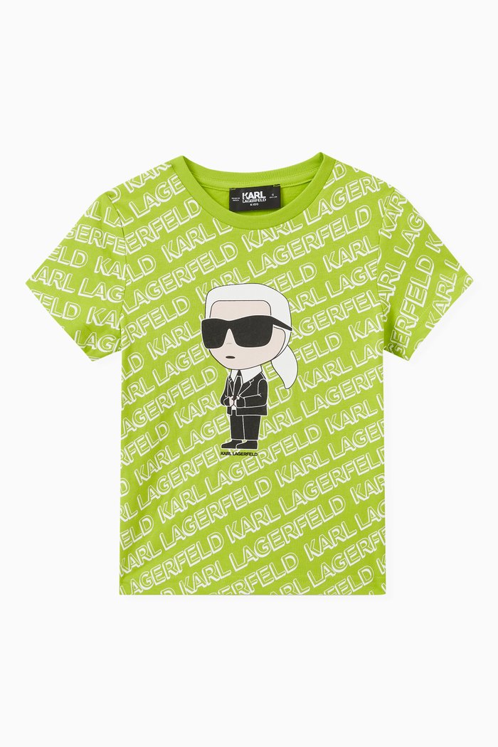 

Logo-print T-shirt in Cotton, Green