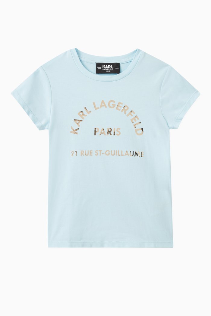 

Logo-print T-shirt in Cotton-blend, Blue