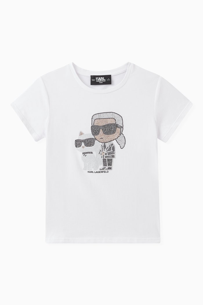 

Studded Logo T-Shirt in Cotton, White