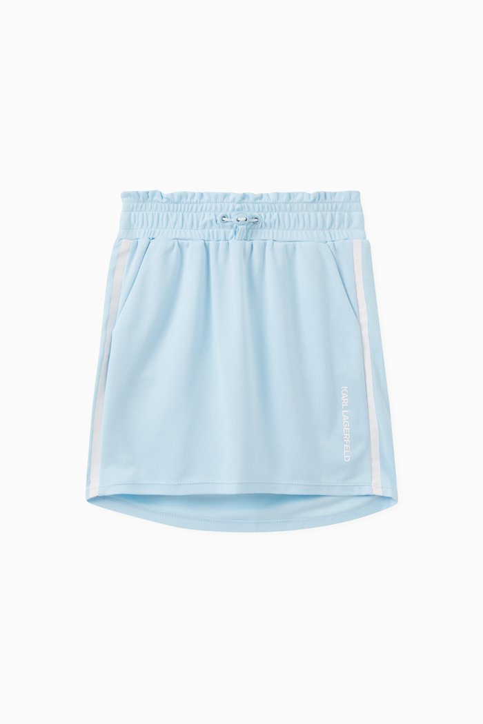 

Logo High-waist Skirt in Modal Blend, Blue