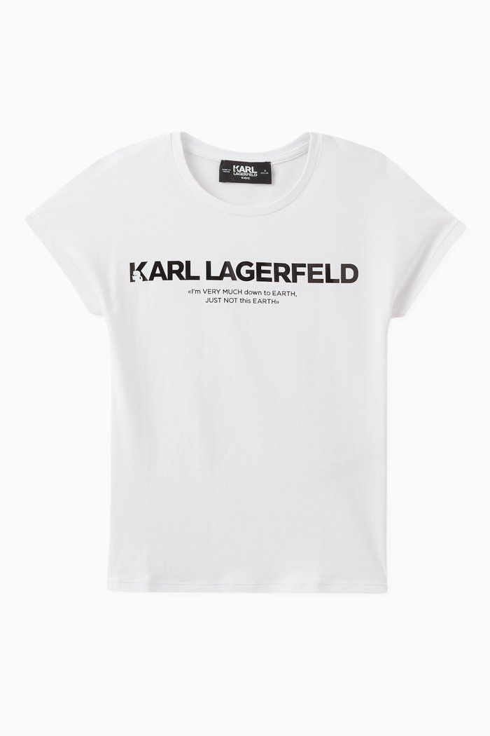 

Logo Print T-Shirt in Cotton, White