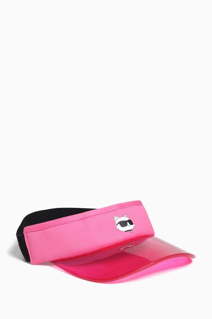

Choupette Sun Visor in Plexi, Pink