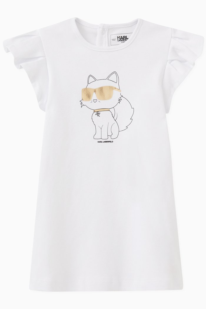 

Choupette Dress in Cotton, White