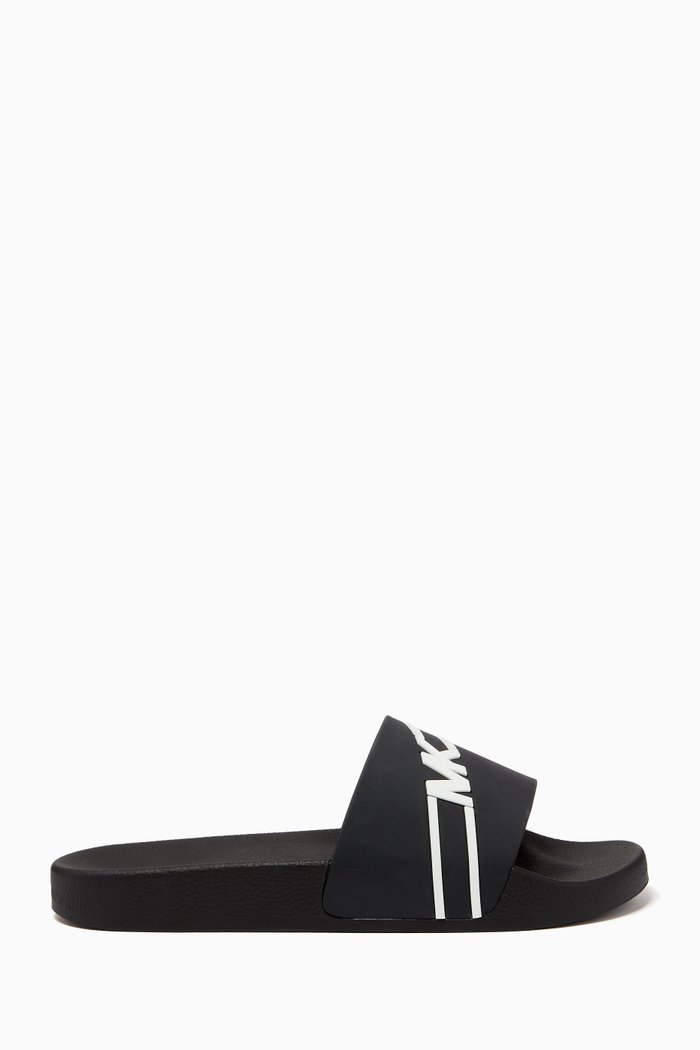 

Jake Slide Sandals in Rubber, Black
