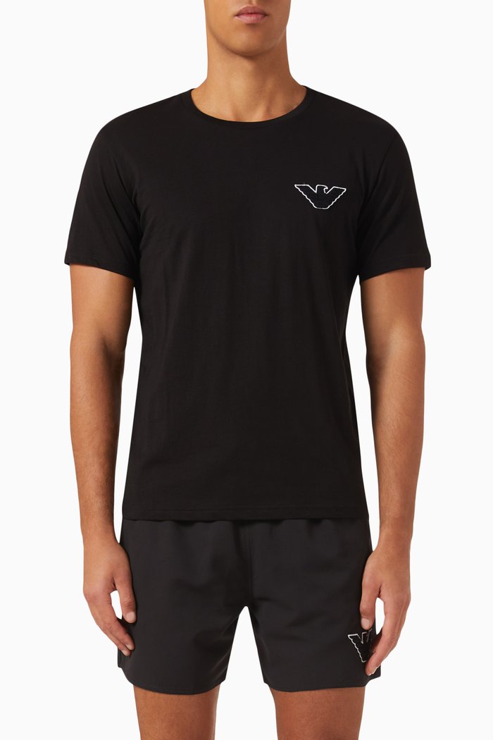 

Logo T-shirt in Cotton Jersey, Black