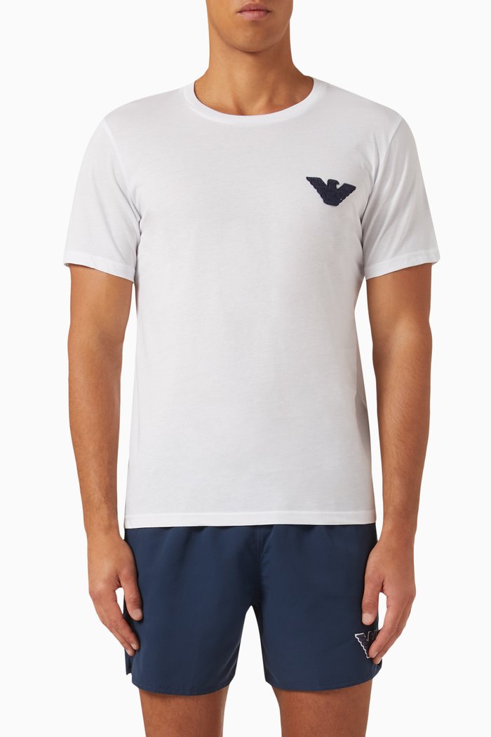 

Logo T-shirt in Cotton Jersey, White