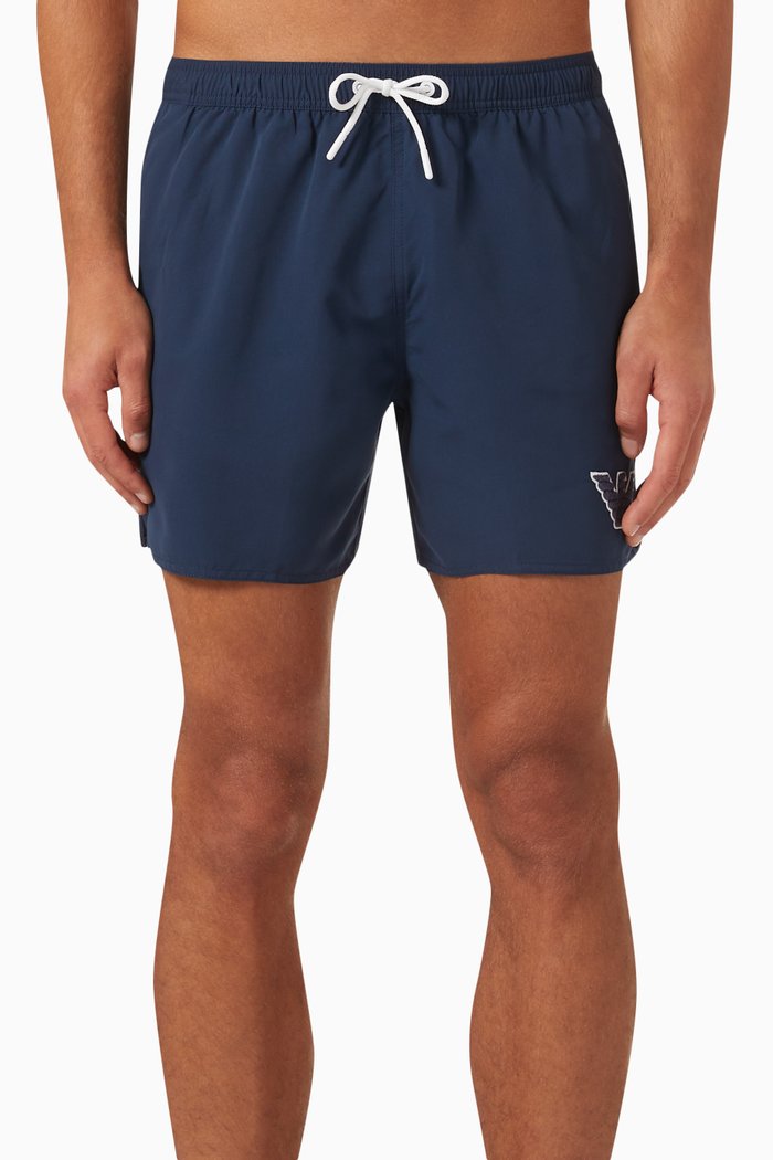 

Logo Swim Shorts in Nylon, Blue