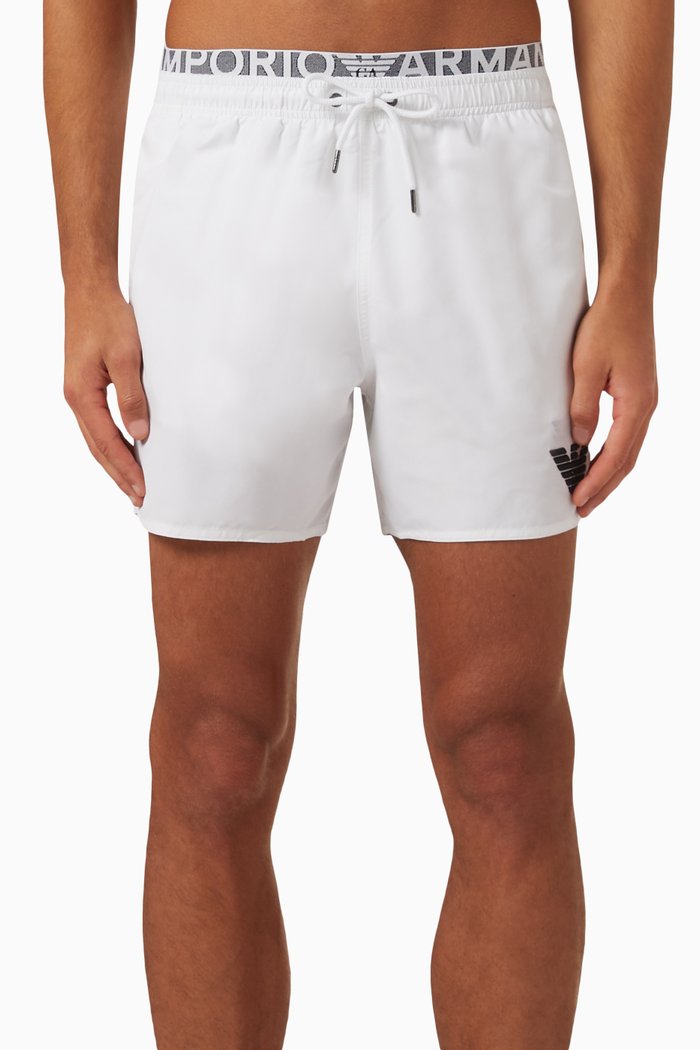 

Logo Boxers in Nylon, White