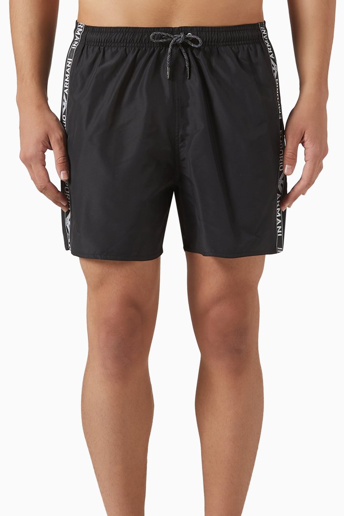

Logo Swim Shorts in Nylon, Black