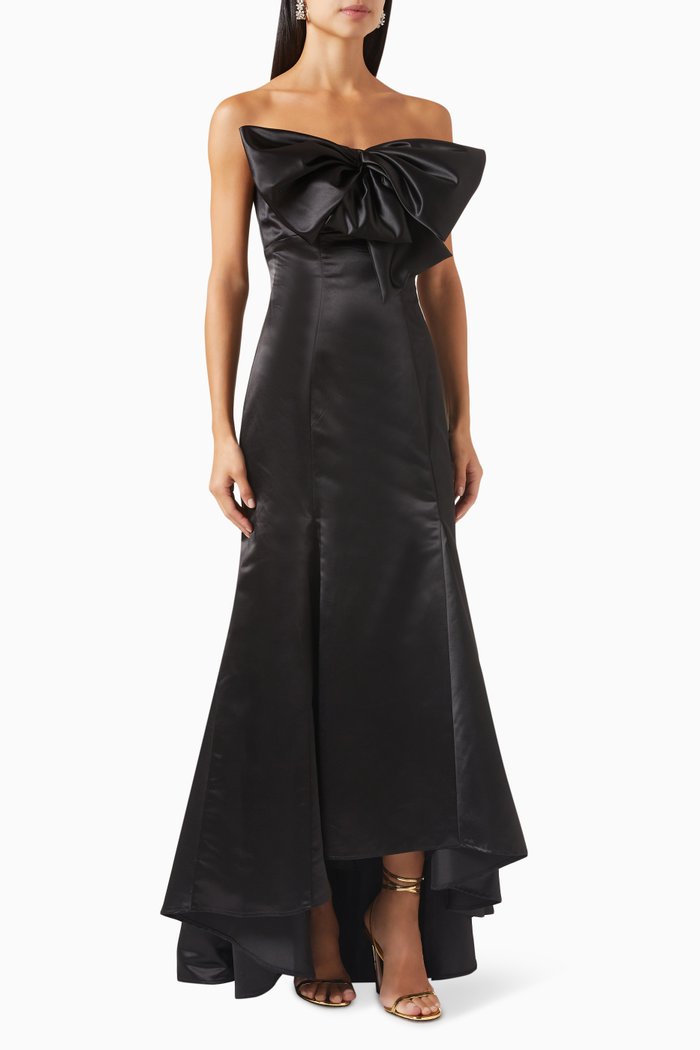 Strapless Mermaid Gown, Black