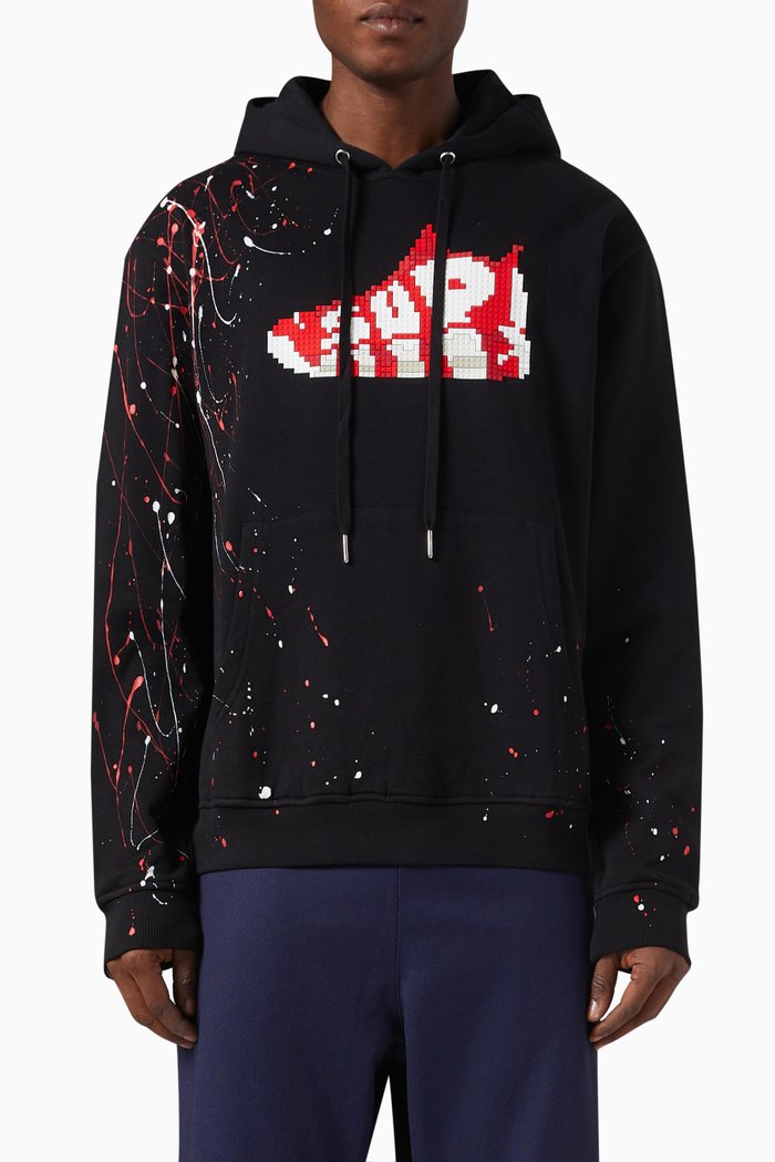 

High Top Louis Hoodie in Cotton, Black