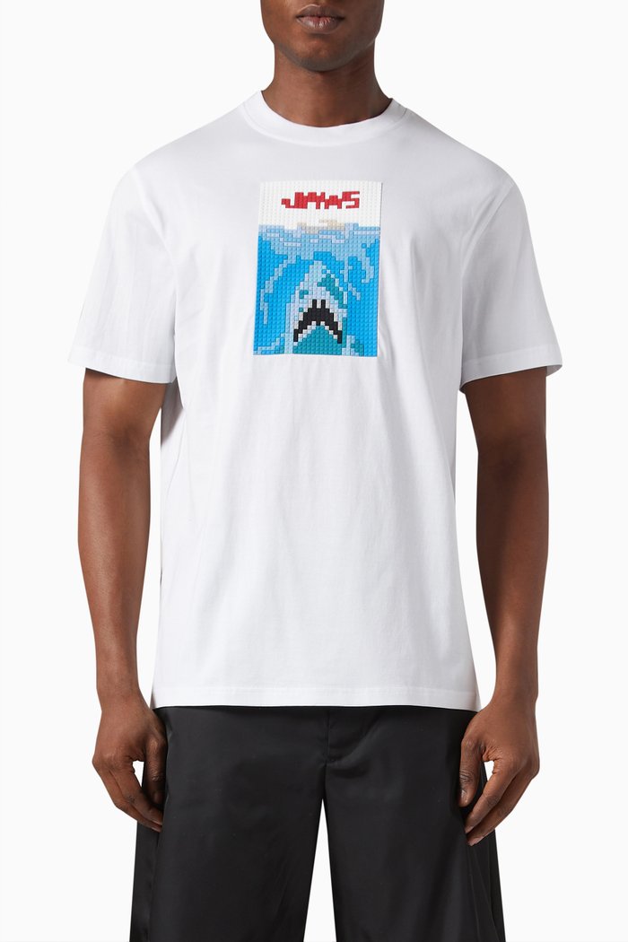 High Top Louis T-shirt in Cotton Jersey, White