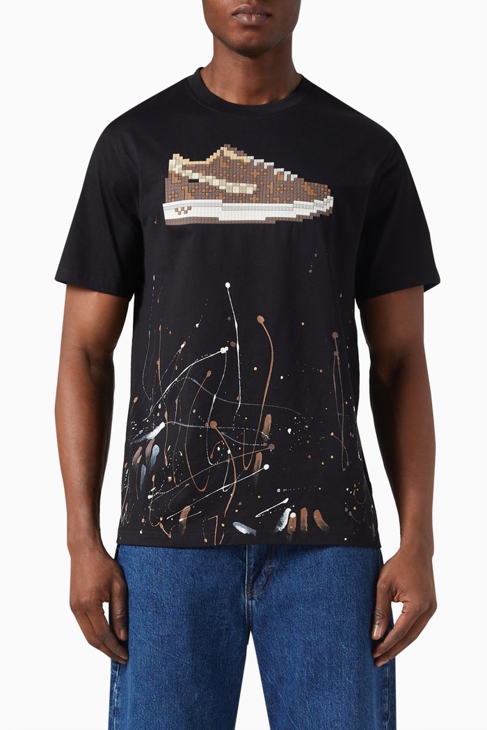 

High Top Louis T-shirt in Cotton Jersey, Black