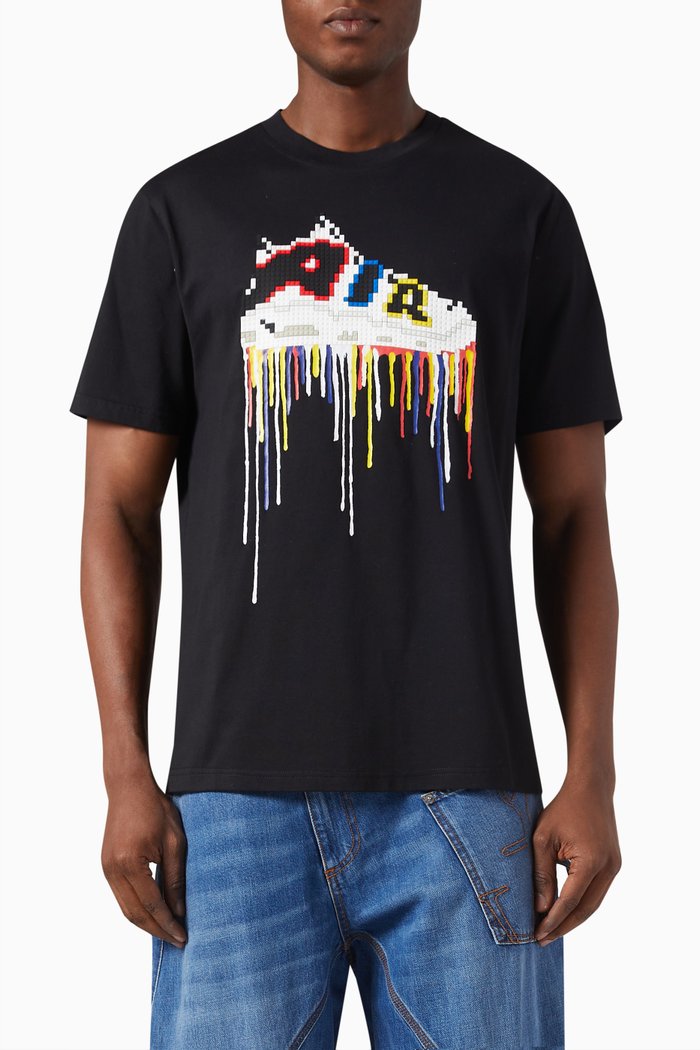 

High Top Louis T-shirt in Cotton Jersey, Black