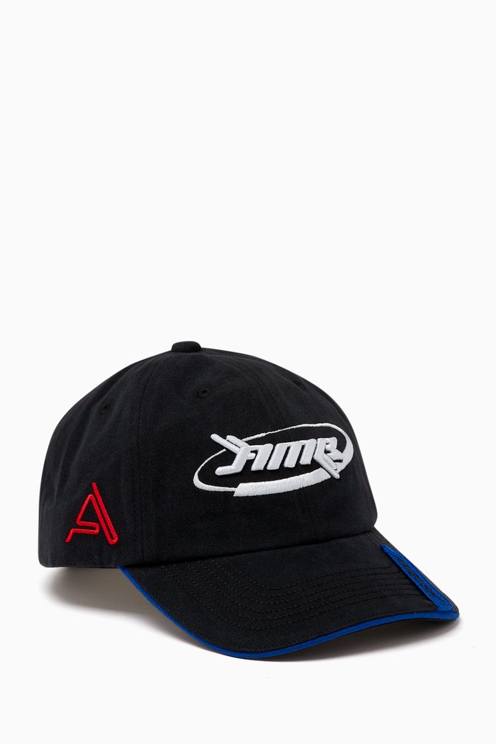

Logo Baseball Cap in Cotton Gabardine, Black