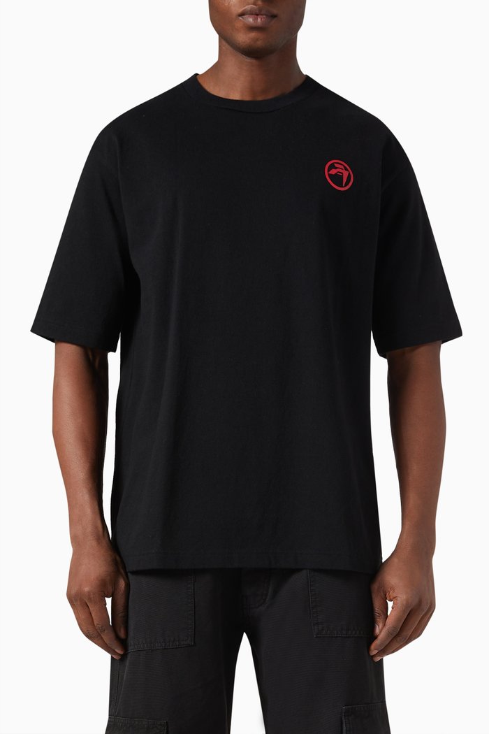 

Ambush Records T-shirt in Cotton Jersey, Black