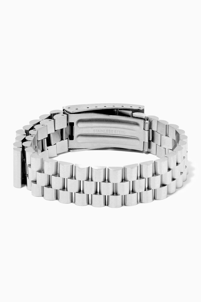 

Rollie Link Bracelet in Sterling Silver