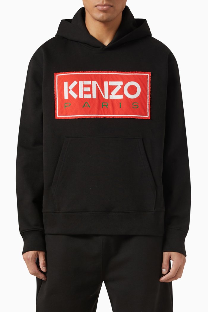 

Logo Hoodie in Fleece, Black