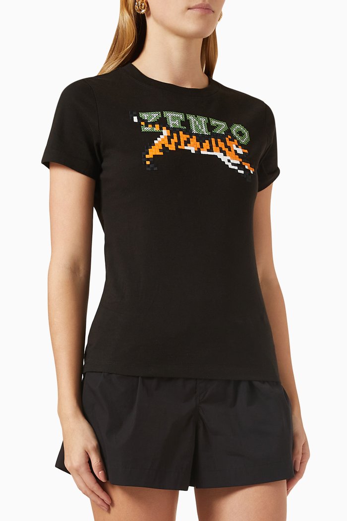 

Pixels T-shirt in Jersey, Black